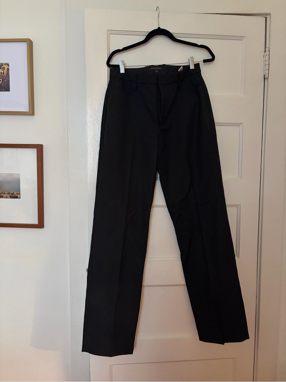 Banana Republic Black Women's Straight-Leg Trousers